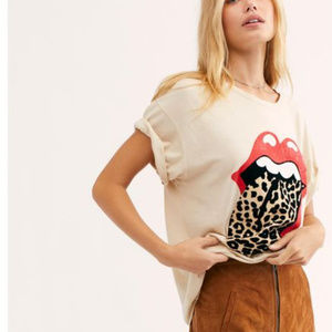 NEW!Free People Stones Flocked LeopardTongue S/M/L